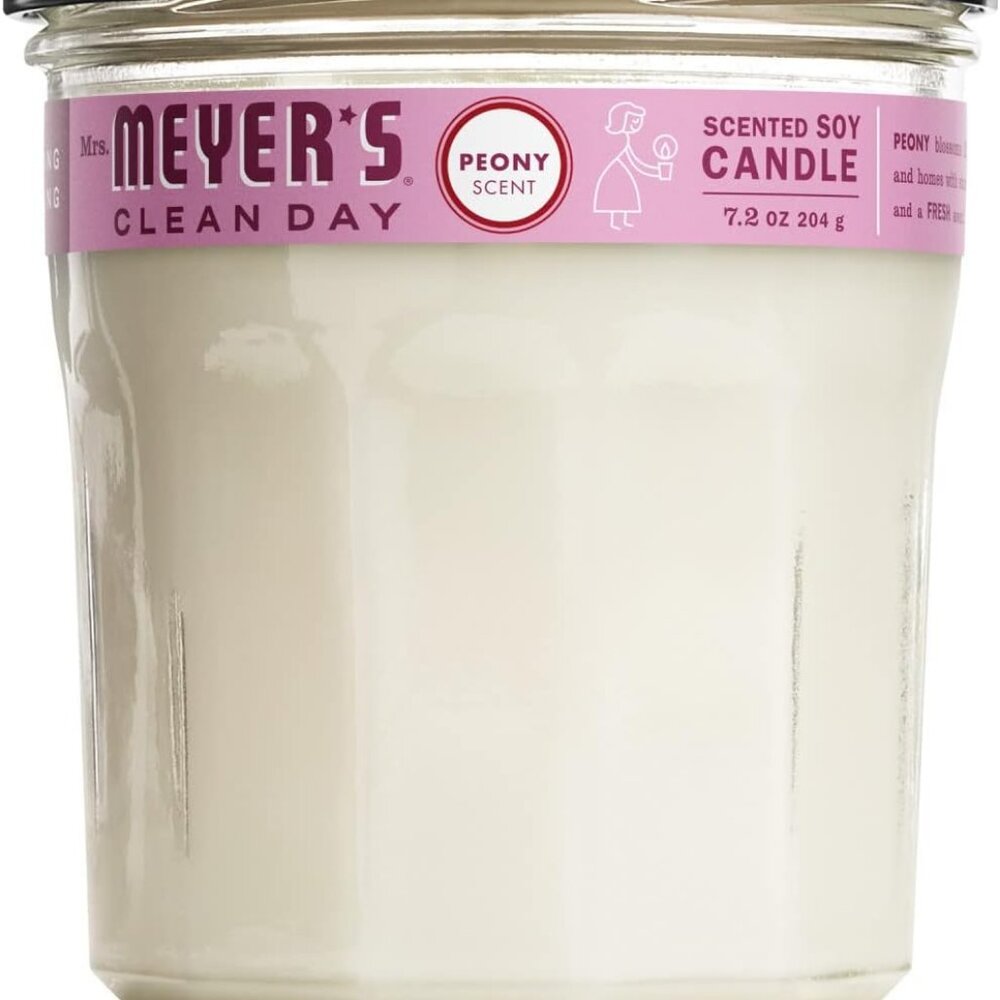 MRS. MEYER'S CLEAN DAY Soy Aromatherapy Candle, 35 Hour Burn Time, Made with Soy